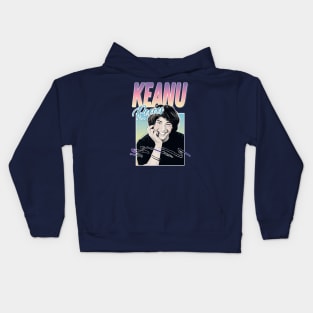 Keanu Reeves ∆∆∆ 1990s Styled Aesthetic Design Kids Hoodie